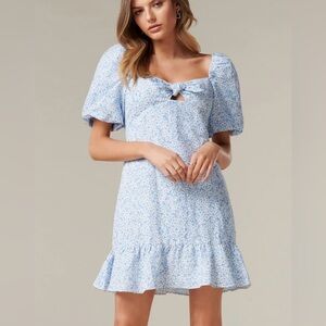 Ever New Bonnie Bow Mini Floral Dress